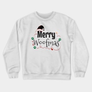 Merry woofmas, dog christmas Crewneck Sweatshirt